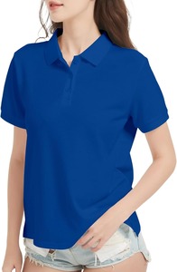 Camiseta Polo de Secado Rápido para Mujer, 100% Algodón, Corte Ajustado, Informal, para Golf, Ligera, Cuello Camisero, Verano, Venta al Por Mayor OEM - Product Image 3