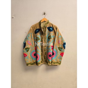 Festival Coat With Pocket Inside Lining Soft <b>Velvet</b> <b>Jacket</b> <b>Women</b> s Ethnic Coat One Size Hand Embroidered Coat - Product Image 1