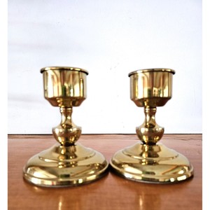 High Standard Brass Candlestick Holder Set Durable Home Decoration Metal Candle Holders - Product Image 4