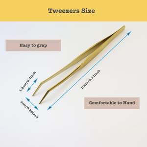 Pince à épiler ARISTON International personnalisable avec logo gratuit, volume 90 degrés, marque privée, pointe lisse en acier inoxydable pour sourcils et cils, beauté - Product Image 5