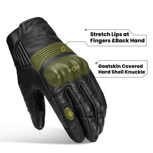 ถุงมือมอเตอร์ไซค์หนังคุณภาพสูงรุ่นใหม่ พร้อมฟังก์ชั่นหน้าจอสัมผัส สำหรับการแข่งขันกลางแจ้ง ดีไซน์แบบเต็มนิ้ว ใช้ได้ทั้งชายและหญิง - Product Image 4