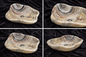 Premium Solid Multicolor Onyx Marble Bathroom Vessel Sink Organic Stone Countertop Wash <b>Basin</b> for Hotel Project - Product Image 5