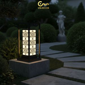 Lámpara de Pared Cuadrada Moderna para Exteriores, Diseño Minimalista Decorativo para Patio, Villa, Hotel, Resort, Acero Inoxidable, CA 200V, E27, IP65 - Product Image 2