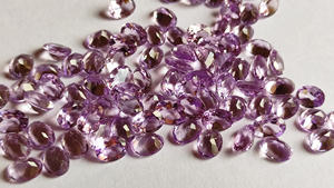 Gemas ovaladas facetadas de amatista Rosa Natural, piedras de corte de morganita rosa de 7x5mm, joyería de corte brillante, calidad de diamante Rosa suelta - Product Image 2