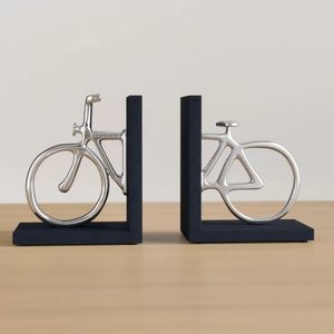 Serre-livres en métal peu encombrants, support de livres robuste, organisateur pour bureau, bibliothèque, présentoir décoratif - Product Image 1