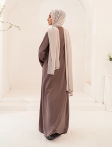 Tenue de prière maxi pour femmes, style Nida Royal, entièrement couvrante, pour usage quotidien, avec hijab et niqab saoudiens, ouverture frontale, antistatique, faite à la main, pour le Ramadan - Product Image 2