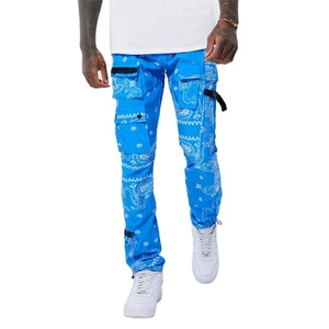 กางเกงคาร์โก้แบบเรียงซ้อนสำหรับผู้ชายผ้าโพลีเอสเตอร์/ ผ้าฝ้ายน้ำหนักเบาพิมพ์ลายได้ตามต้องการ - Product Image 1