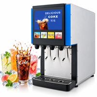 Distributeur de soda commercial à 4 robinets, machine à boissons gazeuses froides pour restaurants et fast-foods – Vente en gros usine