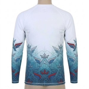 Sportswear <b>Men</b> Rash Guard Quick Dry Athletic Long Sleeve <b>Shirt</b> Moisture Wicking for <b>Swimming</b> Surfing Breathable Performance - Product Image 4