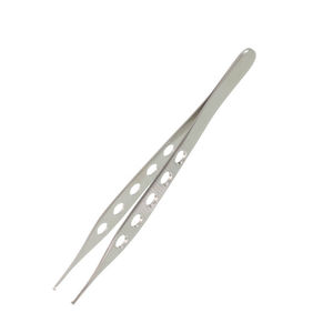 Pinzas Quirúrgicas Micro Adson Kocher de 12 cm, 1x2 Dientes, Punta Fina, 5 Orificios, Precisión Quirúrgica, Acero Inoxidable, Manuales - Product Image 3