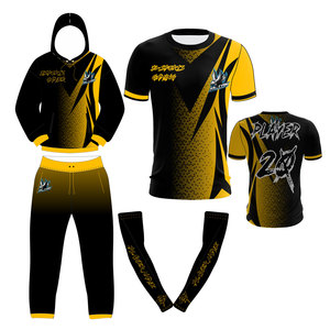 Maillot d'équipe de gaming professionnel personnalisé par sublimation, T-shirt Esports à manches courtes pour compétition de gamer, tenue de performance - Product Image 1