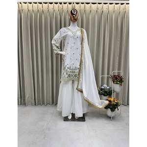 Magnifique haut et bas de fête avec Dupatta Taille XL - Product Image 1