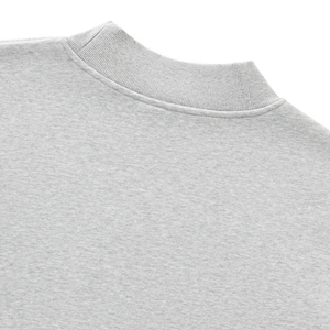 Sweat-shirt à col rond délavé à l'acide pour hommes et femmes, style vintage streetwear, impression de logo personnalisée, OEM ODM - Product Image 3