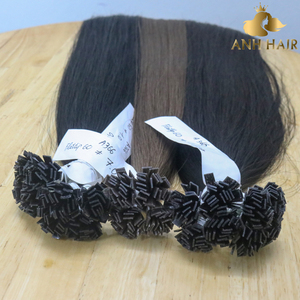Flat Tip Straight Vietnamese Remy Hair Extensions <b>Medium</b> <b>Brown</b> (#6) 100% Human Hair Double Weft Chemical-Free - Product Image 5