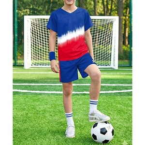 เสื้อทีมแบบกำหนดเองสำหรับผู้ชาย-โพลีเอสเตอร์ 100% แขนสั้น คอวี แห้งเร็วและระบายอากาศได้ดี - Product Image 4