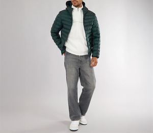 Veste matelassée à col roulé pour homme de haute qualité avec logo et couleur personnalisés, respirante, coupe-vent, grande taille, design imprimé, fermeture éclair - Product Image 6