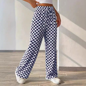 Wholesale Winter Women's Straight <b>Jeans</b> Pants 100% Cotton <b>Elastic</b> Waist Quick Dry Breathable High Quality - Product Image 2