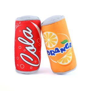 Jouet à mâcher interactif pour chien en forme de dessin animé pour nettoyer les dents - Jouet en peluche durable et écologique pour animaux de compagnie, en forme de bouteille de vin et de bière, qui couine - Product Image 5