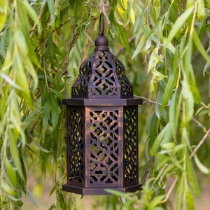 Convertible Hanging and Tabletop Metal <b>Lantern</b> Dual Use Candle Holder Decorative <b>Lantern</b> for Indoor Outdoor Home Decor and Gift - Product Image 4