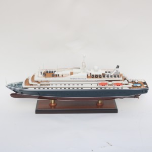 SEADREAM II - Maqueta de Barco Crucero Noruego de Madera Hecha a Mano - Product Image 1