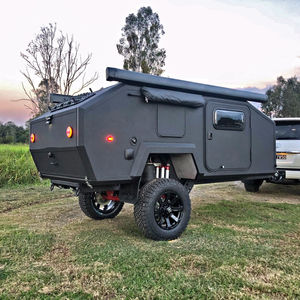 Remorque de camping tout-terrain haut de gamme, imperméable, isolée, design moderne, pour voyages en famille, facile à remorquer, prête pour l'aventure hors réseau, NEUVE - Product Image 4