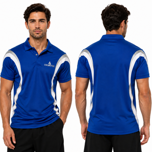 Camiseta Deportiva ONE APEX para Hombre, Color Azul Rey, con Logotipo Frontal y Paneles Blancos en Contraste, Transpirable, Uniforme Deportivo - Product Image 2