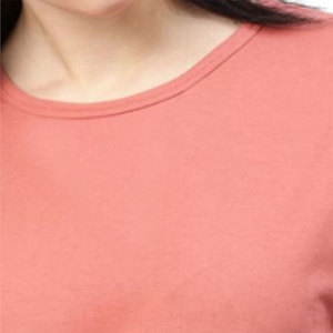Crew Neck Short Sleeve Cotton T-Shirt Casual Solid Color Breathable Regular Fit Spring Summer Knitted <b>Top</b> - Product Image 5