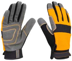 Meilleurs gants de mécanicien pour hommes robustes personnalisés gants de sécurité en cuir de travail de haute qualité à doigts entiers anti-dérapant pour écran tactile - Product Image 1