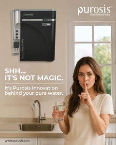 PUROSIS BLACK REVERSE OSMOSIS WATER TREATMENT DOMESTIC SYSTEM <b>WALL</b> <b>MOUNT</b> <b>TABLE</b> TOP WATER PURIFIER SYSTEM LED FOOD GRADE - Product Image 5