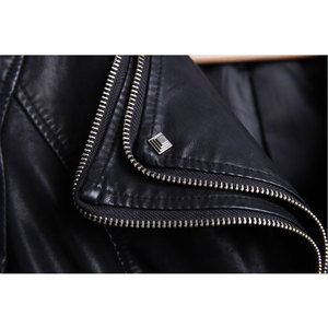 Women's Fashion Studded Perfectly Shaping Faux Leather Biker <b>Jacket</b> Ladies Wholesale 2026 - Product Image 5