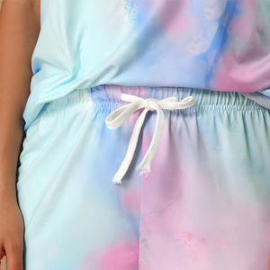 Vêtements de nuit en coton imprimé papillon pour femmes, col en V, manches courtes, vêtements de maison, vêtements de nuit doux, pyjama en coton pour femmes - Product Image 3