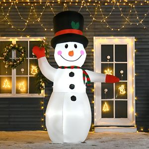 Pupazzo di Neve Gonfiabile per Decorazioni Natalizie da Giardino, 8 Piedi con Luci LED per Esterni - Product Image 2