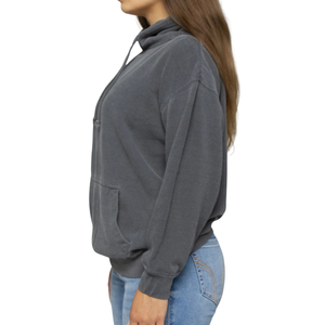 Sweat à capuche pour femme en molleton doux, coupe décontractée, style vintage délavé, manches longues, 300g, personnalisable - Product Image 4