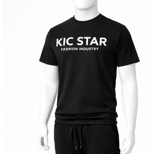 เสื้อยืดคอตตอน พิมพ์ลายโลโก้ตามสั่ง เสื้อยืดลำลองผู้ชาย คุณภาพสูง เนื้อผ้าหนา คอกลม แขนสั้น - Product Image 1