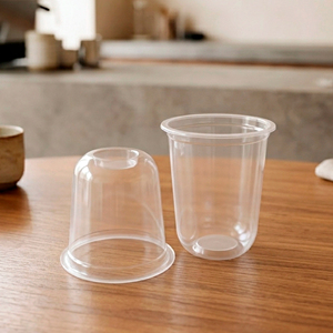 Clear Disposable <b>Cup</b> 95mm 12/16/22oz <b>Plastic</b> <b>Cup</b> for Iced Coffee with Lid PP PET Beverage <b>Cup</b> - Product Image 1