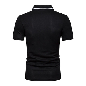 Polo Premium Color Block Haute Performance Séchage Rapide Athlétique Décontracté Design Géométrique Moderne Matière Douce Anti-humidité - Product Image 2