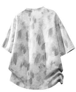 Camiseta Oversize de Manga Larga Estilo Hip Hop Retro Americano, Diseño Minimalista con Bloques de Color, Lavado Vintage, Estampado Tie-Dye en Toda la Prenda - Product Image 2