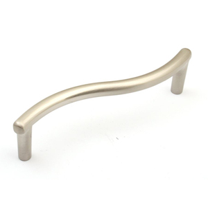 S-shaped Bright Chrome Brushed Cabinetry Furniture Handle Modern Simple Slotted Drawer TV Cabinet Handle - Product Image 1