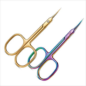 Tijeras Profesionales para Uñas Curvas de Alta Calidad y Durabilidad, de Acero Inoxidable, para Diestros, con Punta Afilada, Rectas, para Manicura y Recorte de Cutículas - Product Image 3