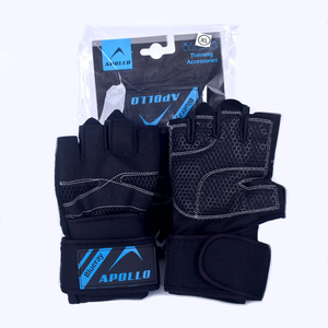 Custom Half-finger Gym Fitness Gloves <b>Foam</b> <b>Padding</b> Bodybuilding Training Palm Protection Cross-fit Weightlifting Unisex workout - Product Image 2
