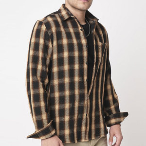 Camisa Clásica de Franela para Hombre, Antiarrugas, Casual, con Botones, Manga Larga, 2 Bolsillos en el Pecho y Puños Ajustables, para Verano - Product Image 2