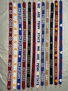 Customized Latest Design Beaded Purse Strap <b>Sequin</b> Bag Strap Elegant Straight Line Colorful Belts - Product Image 6