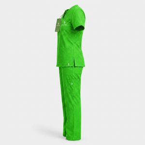 Knitted Customized Work Wear Hospital Uniform Sets Private Label Comfortable <b>Plus</b> <b>Size</b> Nurse Jogger <b>Scrubs</b> Uniforms Stretch - Product Image 4