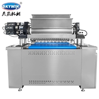 Machine à fabriquer des biscuits de haute qualité SKYWIN, machine à biscuits trois couleurs pour les boulangeries et les snack-bars, équipement de boulangerie abordable