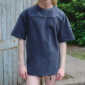 T-shirts Homme Grande Taille Effet Délavé Acide HSI OEM Tendance 2026 – Vente en Gros, Personnalisation Logo, Coton Fabriqué au Pakistan - Product Image 1