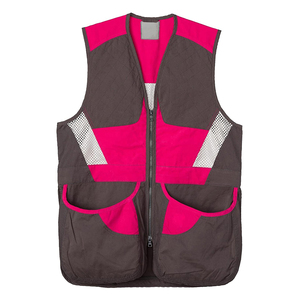 Unisex Breathable Hunting Vest Yellow Navy Mesh Zipper Closure Summer Outdoor Wear Adult Size - Product Image 1