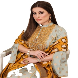 Glorious Tawakkal 3-Piece Women's Casual Viscose Embroidered Digital Print Salwar Kameez Loose Fit All Seasons Latest Modern - Product Image 1