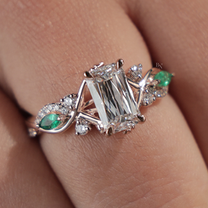 Brilliant 2 Carat Lab Grown Diamond <b>Solitaire</b> Engagement <b>Ring</b> for Women <b>Silver</b> 10K Gold 14K Gold 18K Gold Bridal Jewelry - Product Image 4