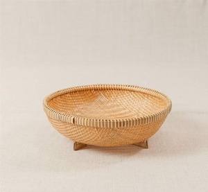Plateau rectangulaire en bambou vintage tissé panier d'affichage pour fruits légumes collations et produits divers pour le stockage - Product Image 2
