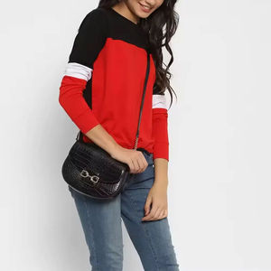 T-shirt à manches longues pour femme, nouveau style, décontracté, avec logo personnalisé, confortable, vente en gros - Product Image 6